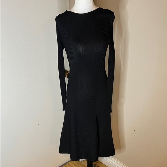 H&M Dresses & Skirts - H&M | Women’s Size S Elegant Black Long Sleeve Midi Dress